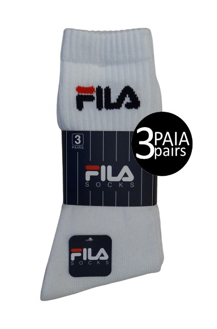 CALZA CORTA UOMO SPUGNA FILA F9505 BIANCO