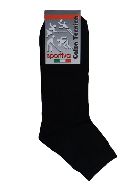 CALZA TECNICA UOMO BASSO NERO