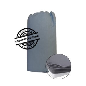 LENZUOLO ANGOLI BASIC SOTTO COTONE AZZURRO