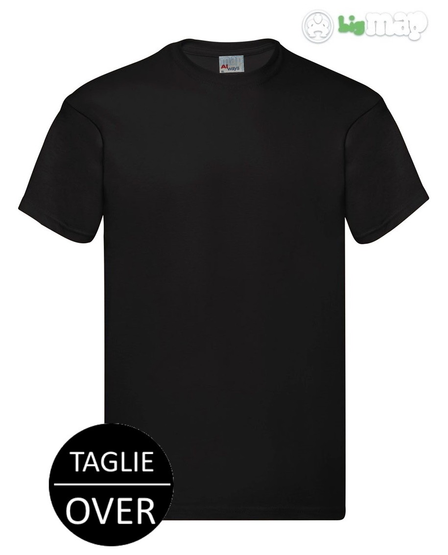 T-SHIRT UOMO MAP ART. 30010 CALIBRATO NERO
