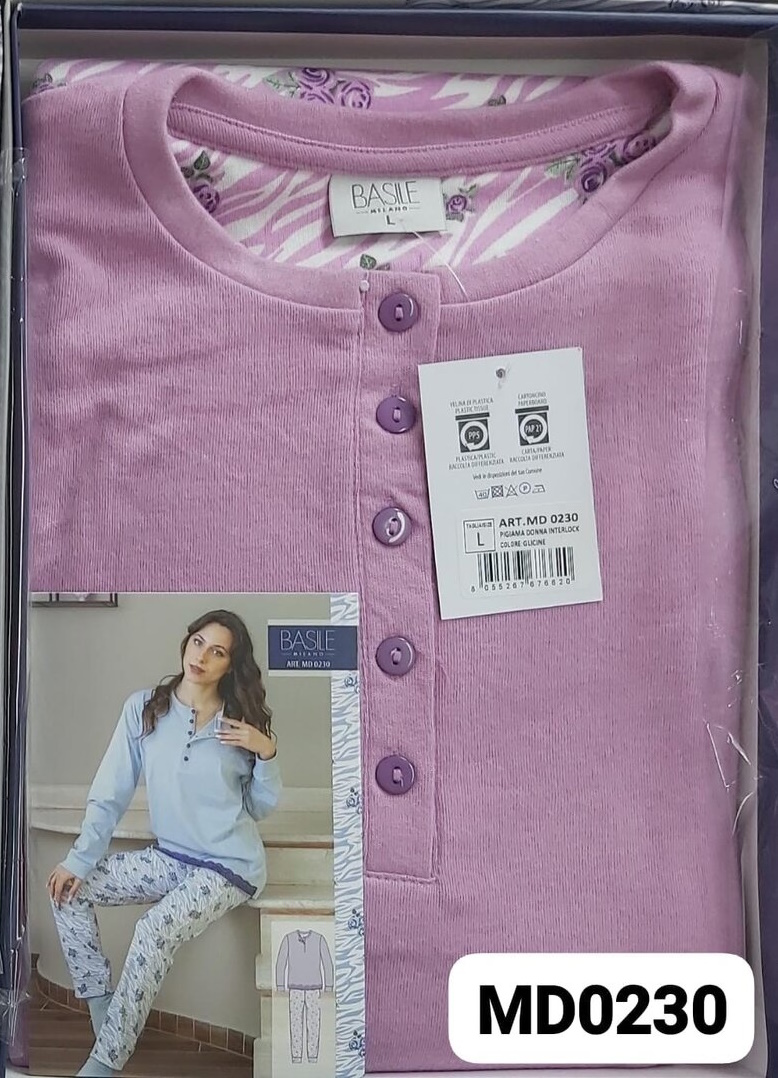 PIGIAMA DONNA BASILE BAS0230-1 - immagine 4