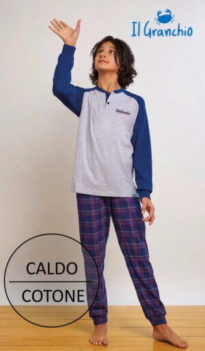 PIGIAMA LUNGO RAGAZZO IL GRANCHIO GP4136-2