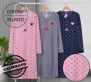 CAMICIA NOTTE DONNA COOTAYA 3015-3