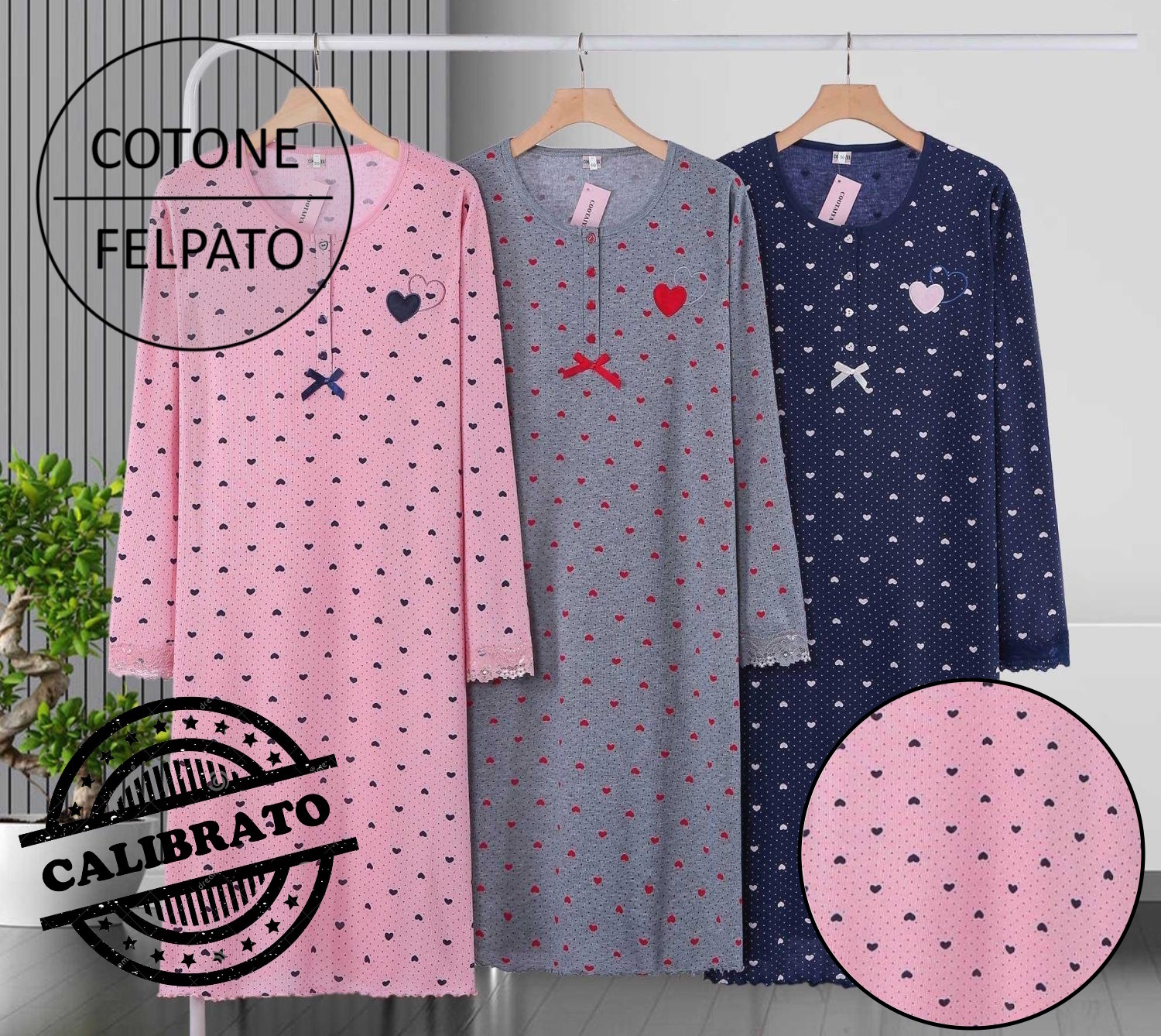 CAMICIA NOTTE DONNA COOTAYA 3015-3