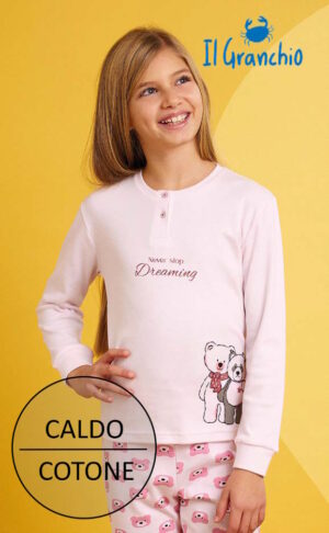 PIGIAMA LUNGO BAMBINA IL GRANCHIO GP7113-1