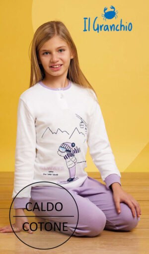 PIGIAMA LUNGO BAMBINA IL GRANCHIO GP7115-1