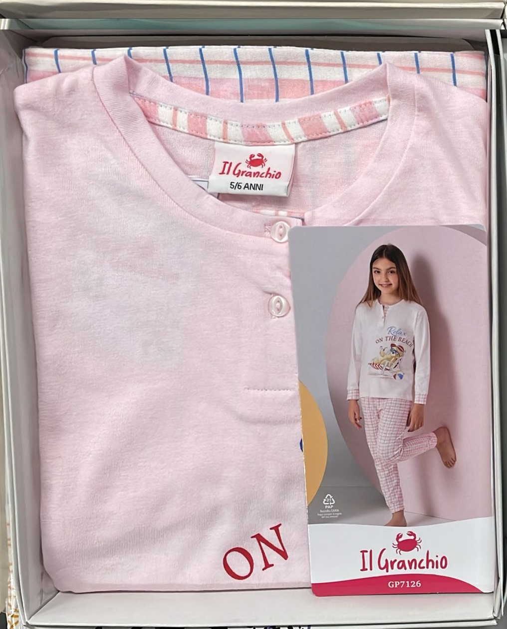 PIGIAMA BIMBA IL GRANCHIO GP7126 - immagine 2