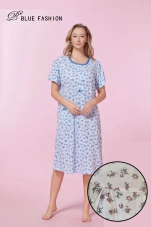 CAMICIA NOTTE BLUE FASHION 6650-2