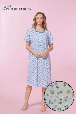 CAMICIA NOTTE BLUE FASHION 6650-3