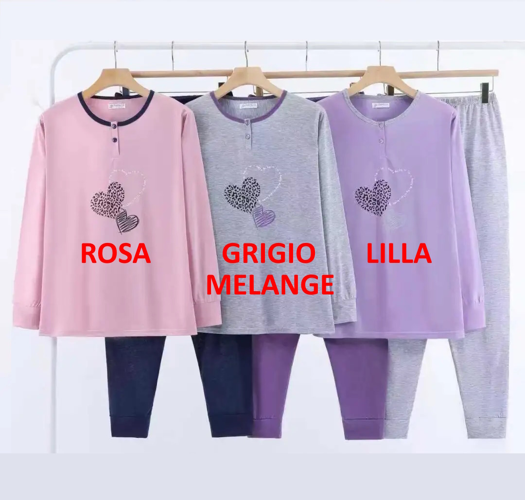 PIGIAMA DONNA FARFALLA 880-2 - immagine 2