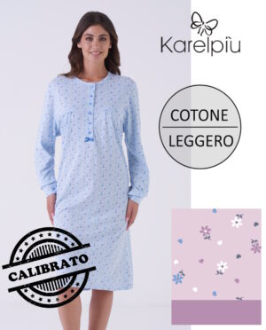 CAMICIA NOTTE DONNA KARELPIU' KE 0060-1