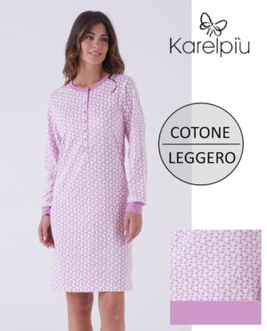 CAMICIA NOTTE DONNA KARELPIU' KE0091-1