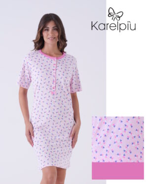 CAMICIA NOTTE DONNA KARELPIU' KE0107-1