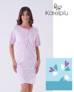 CAMICIA NOTTE DONNA KARELPIU' KE0107-2