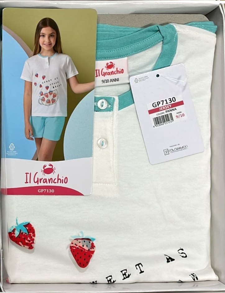 PIGIAMA BIMBA IL GRANCHIO GP7130-1 - immagine 2