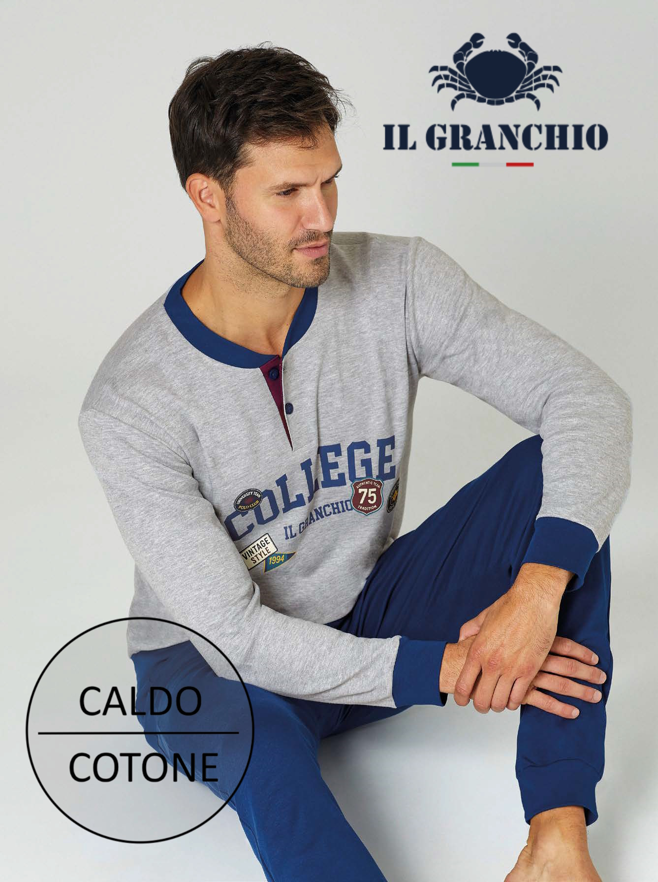 PIGIAMA UOMO GRANCHIO GP2117-1