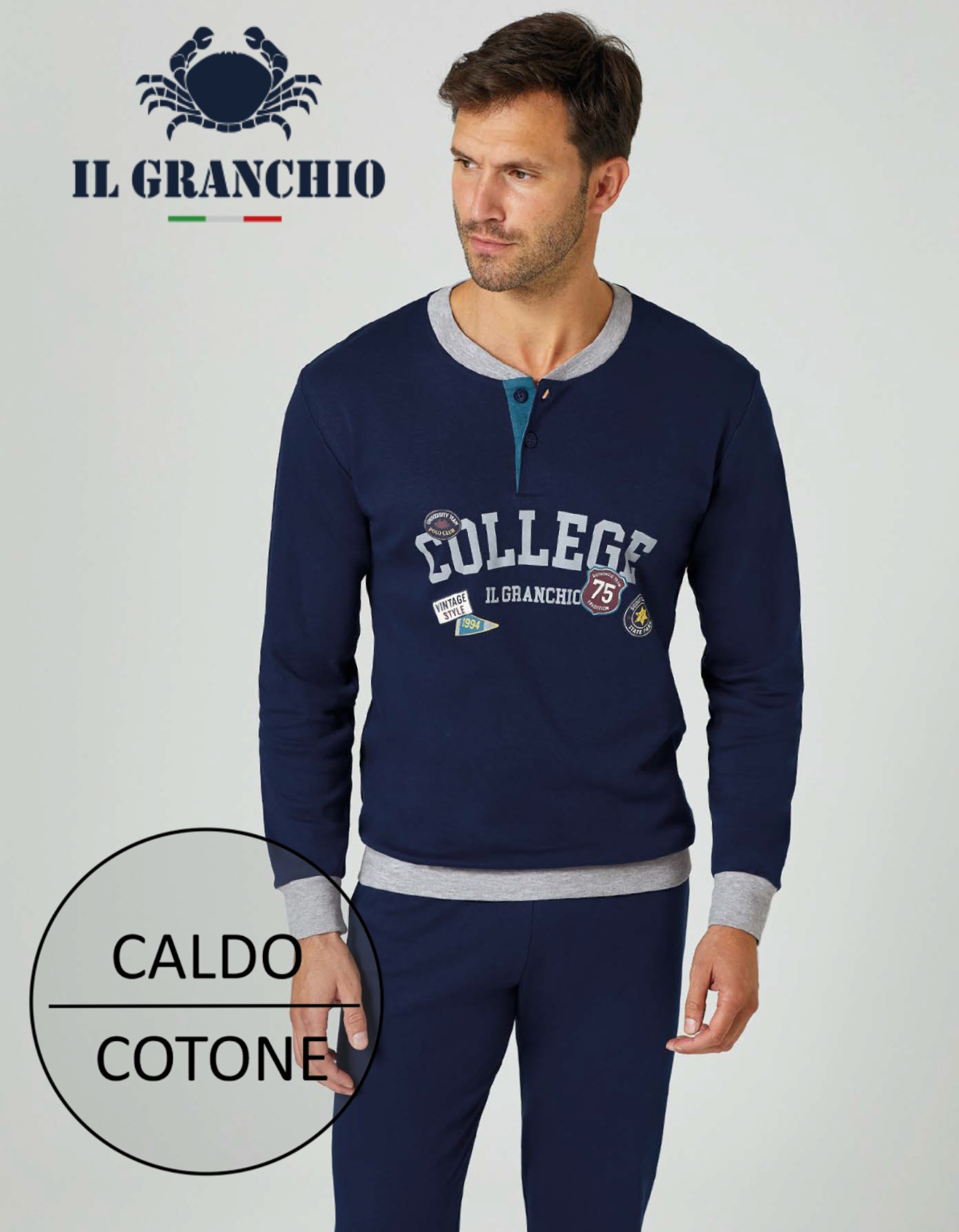 PIGIAMA UOMO GRANCHIO GP2117-2