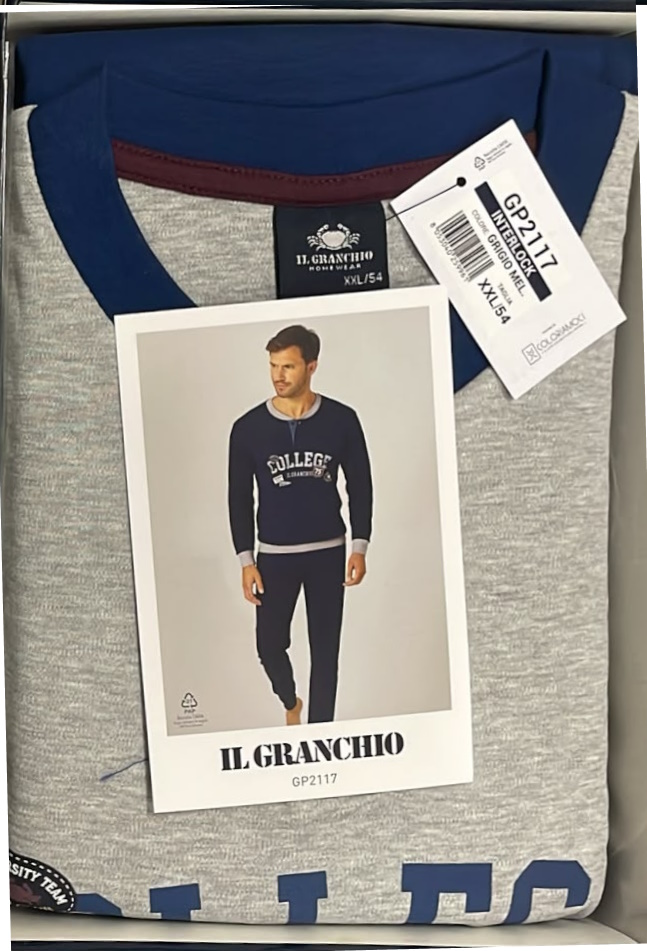PIGIAMA UOMO GRANCHIO GP2117-1 - immagine 2