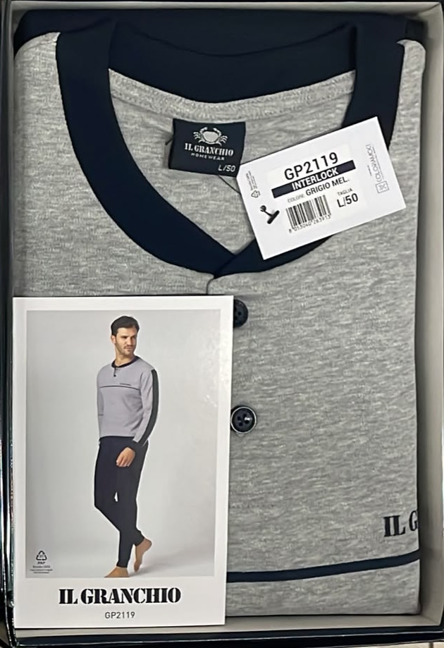 PIGIAMA UOMO GRANCHIO GP2119-1 - immagine 2